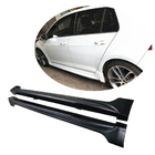 Volkswagen Golf 7/E-Golf 2012-2020 гг. Боковые пороги (для Base HB 2012-2017, Карбон) фото 1