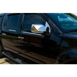 Накладки на ветровики (2 шт., нержавейка) Nissan Pathfinder R51 2005-2014 гг. фото 1