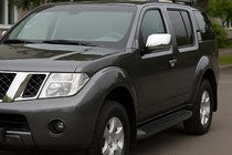 Nissan Pathfinder R51 2005-2014 гг. Накладки на Зеркала (2 шт, Нержавейка) фото 1