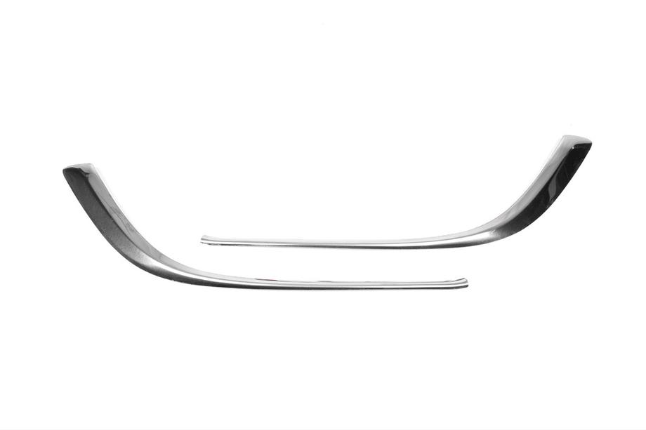 Opel Astra J 2009-2015 гг. Накладки на противотуманные фары (2 шт., нержавейка) 2010-2013, OmsaLine Фото 4