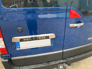 Opel Movano 2010-2021 гг. Накладка из нержавейки над номером фото 2
