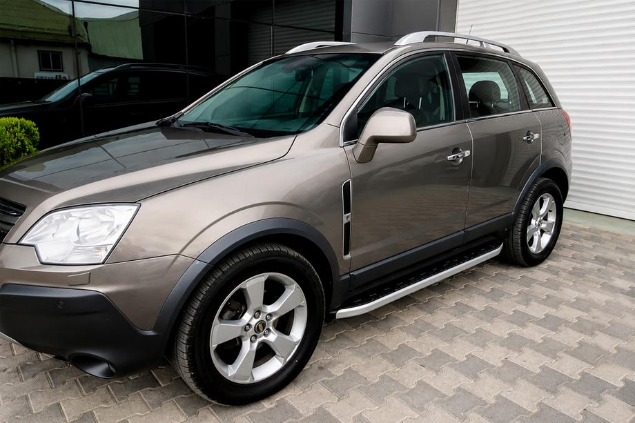 Opel Antara 2006-2017 гг. Боковые Подножки Fullmond (2 шт, алюминий) Image