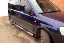 Opel Combo 2002–2012 гг. Боковые трубы (2 шт., нержавейка) фото 1