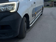 Nissan NV400 2010-2024 гг. Боковые Подножки Premium (2 шт., Нержавейка) фото 5
