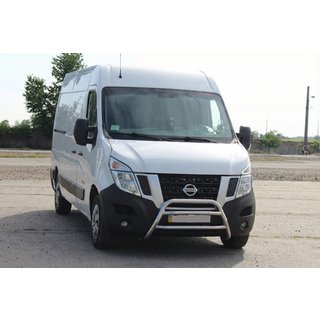 Кенгурятник WT018 (нержавейка) Opel Movano 2010-2021 гг. фото 1