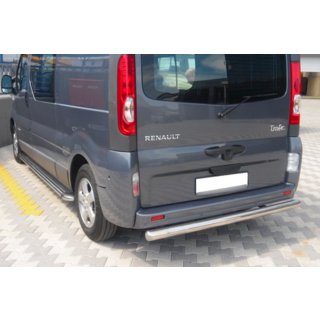 Задняя защита AK002 (нерж. сталь) Opel Vivaro 2001–2015 гг. фото 1
