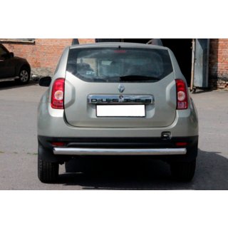 Задняя дуга прямая (нержавейка) Renault Duster 2008–2017 гг. фото 1