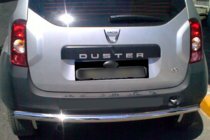 Dacia Duster 2008-2018 гг. Задняя дуга прямая (нержавейка) фото 6