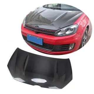 Капот (для HB 2010-2013, Карбон) Volkswagen Golf 6 2008-2014 гг. фото 1