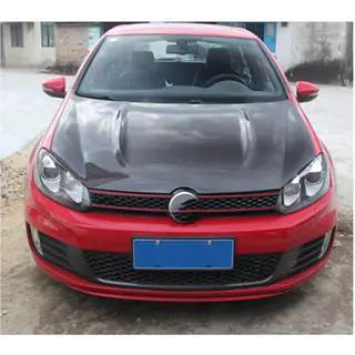 Капот (для HB 2010-2013, Карбон) Volkswagen Golf 6 2008-2014 гг. фото 3