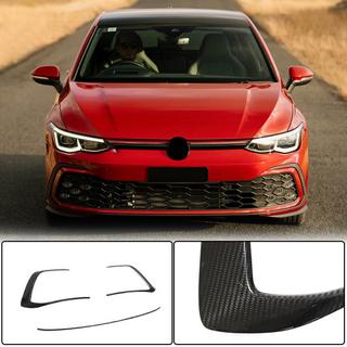 Накладки на передний бампер из сухого карбона (для GTI HB) фото 1