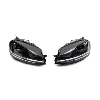 Передние фары (2012-2017, динамический поворотник, 2 шт) Volkswagen Golf 7/E-Golf 2012-2020 гг. фото 2