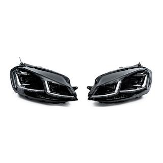 Передние фары Silver Style 2017+ (для 2012-2017, 2 шт.) Volkswagen Golf 7/E-Golf 2012-2020 гг. фото 1