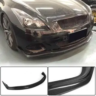 Накладка на передний бампер Lip (для G37 Coupe 2009-2013, Карбон) фото 1