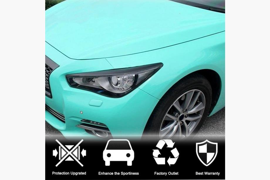 Infiniti Q50/Q60 2013-2024 гг. Реснички на фары (для Q50 2014-2017, Карбон) Фото 2