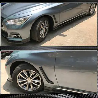 Карбоновые накладки на передние крылья (для Q50 Base/Sport 2014-2020) фото 3