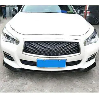 Передний Бампер Лип V1 для Q50 Base 2014-2017 Карбон фото 2