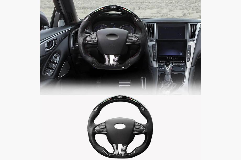 Infiniti Q50/Q60 2013-2024 гг. Анатомический руль (для 2014-2017, Карбон) Image