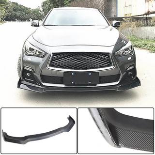 Передний Бампер Лип V2 для Q50 Sport 2018-2022 Карбон Infiniti Q50/Q60 2013-2024 гг. фото 2
