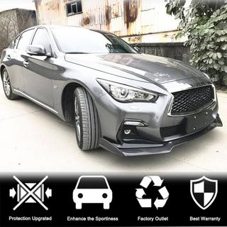 Передний Бампер Лип V2 для Q50 Sport 2018-2022 Карбон Infiniti Q50/Q60 2013-2024 гг. фото 3