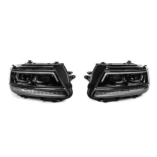 Передние фары Full LED (для 2016-2020, комплект 2 шт.) Volkswagen Tiguan 2016-2023 гг. фото 2