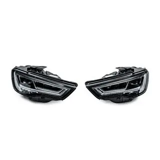 Передние фары Full LED (для HALOGEN, 2012-2016, 2 шт.) Audi A3 2012-2020 гг. фото 1