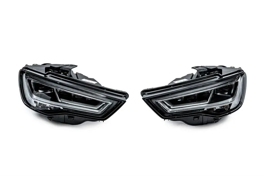 Audi A3 2012-2020 гг. Передние фары Full LED (для HALOGEN, 2012-2016, 2 шт.) Фото 1