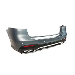 Задний бампер с диффузором GLE63 AMG (для GLE) Mercedes GLE/ML class W166 2011-2018 гг. фото 2
