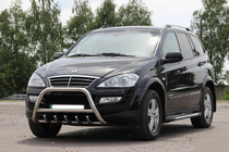 SsangYong Kyron 2005-2014 гг. Кенгурятник WT003 (нержавейка) фото 5