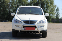 SsangYong Kyron 2005-2014 гг. Кенгурятник WT003 (нержавейка) фото 2