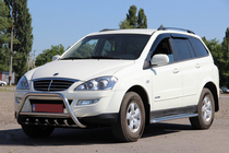 SsangYong Kyron 2005-2014 гг. Кенгурятник WT003 (нержавейка) фото 3