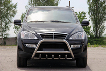 SsangYong Kyron 2005-2014 гг. Кенгурятник WT003 (нержавейка) фото 4