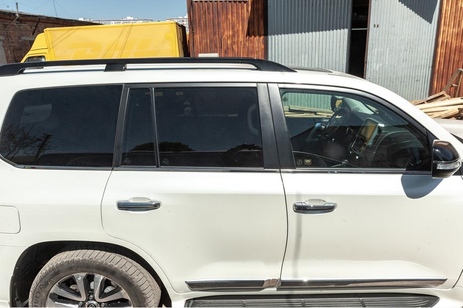 Toyota Land Cruiser 200 2007-2021 гг. Молдинги на стекла (6 шт, нержавейка) Carmos - Турецкая Нержавеющая Сталь Фото 12