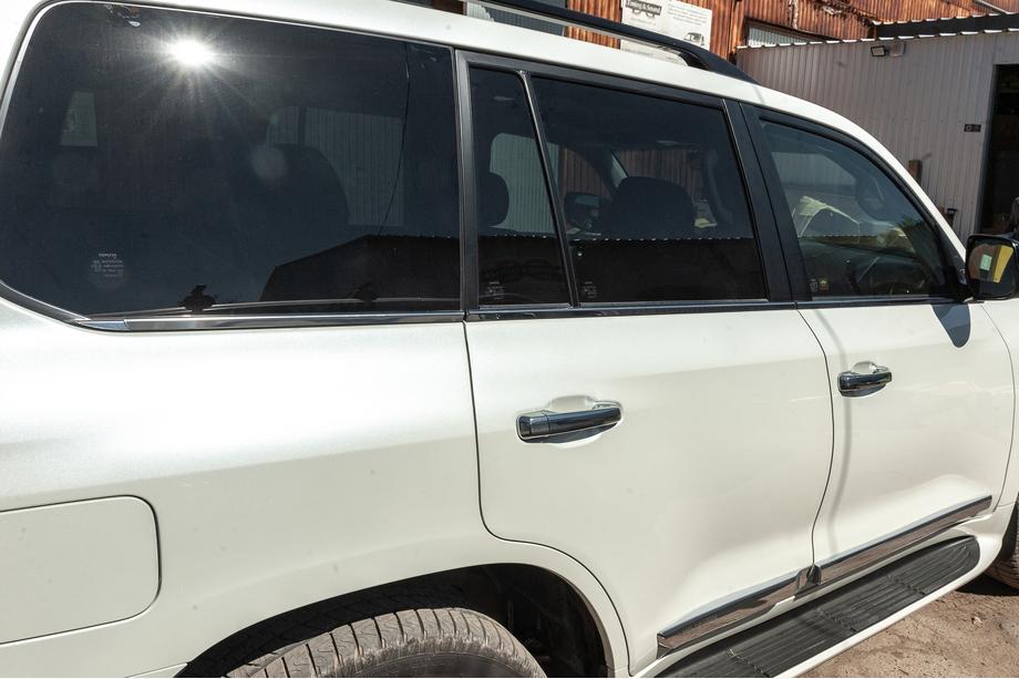Toyota Land Cruiser 200 2007-2021 гг. Молдинги на стекла (6 шт, нержавейка) Carmos - Турецкая Нержавеющая Сталь Фото 15