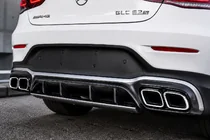 Mercedes GLC coupe C253 2016-2023 гг. Задний диффузор с насадками Серебро (Дизайн AMG63 2020-2022) фото 2