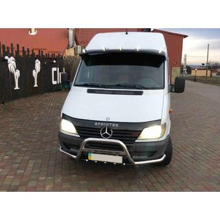 Кенгурятник Exclusive (нерж. сталь) Mercedes Sprinter W901/902/903/904/905 1995–2006 гг. фото 4