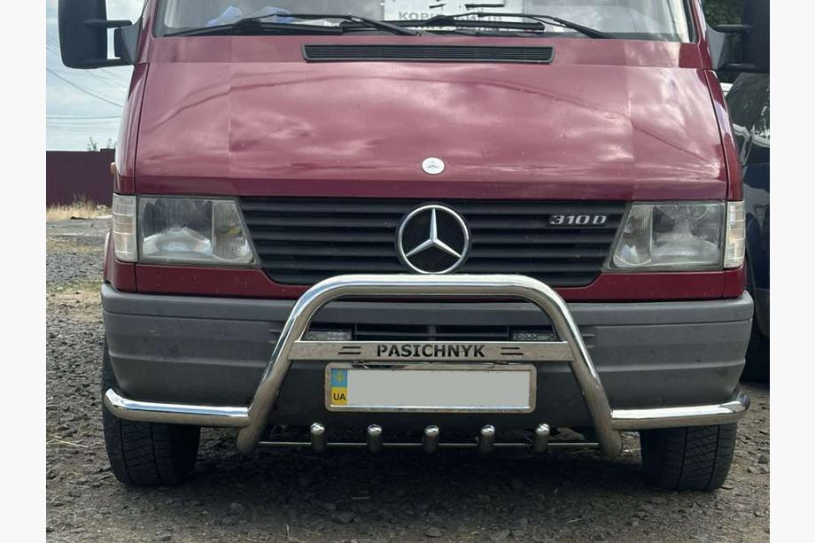 Mercedes Sprinter W901/902/903/904/905 1995–2006 гг. Кенгурятник Exclusive (нерж. сталь) Фото 5