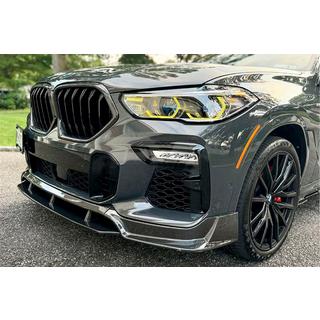 Передний Бампер Лип Карбон V1 (для M-Sport, 2018-2022) BMW X6 G06 2019–2027 гг. фото 1