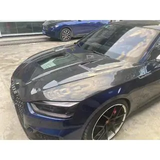 Капот Карбон V1 (2020-2024) Audi A5 2016-2025 гг. фото 1