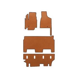 Коврики EVA (2008-2020, 3 ряда, 8-местный/Комплектация SXT, Оранжевый) Dodge Grand Caravan V 2008-2020 гг.