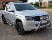 Volkswagen Amarok 2010-2022 гг. Кенгурятник WT003 (нержавейка) фото 6