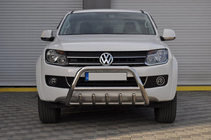 Volkswagen Amarok 2010-2022 гг. Кенгурятник WT003 (нержавейка) фото 4