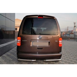 Задние уголки AK003 (2 шт., нержавейка) Volkswagen Caddy 2010-2015 гг. фото 2
