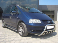 Volkswagen Sharan 1995-2010 гг. Кенгурятник WT003 (нержавейка) фото 3
