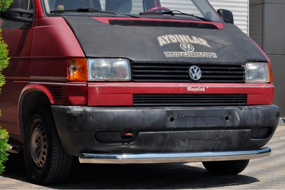 Volkswagen T4 Caravelle/Multivan 1990–2003 гг. Передняя защита ST008 (нержавейка) 60мм Image