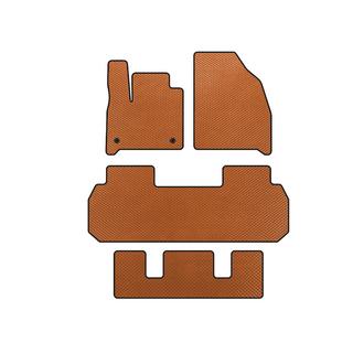 Chevrolet Suburban 2007-2014 гг. Коврики EVA (3 ряда, Оранжевый)