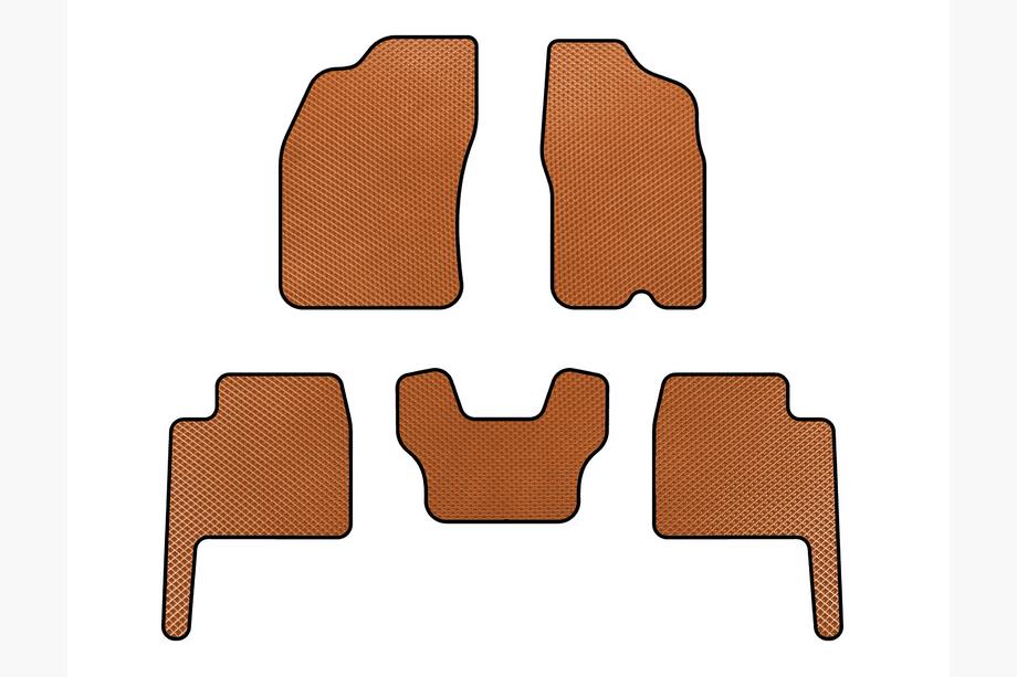 Dodge Durango 2004-2009 гг. Коврики EVA (Оранжевые) Image