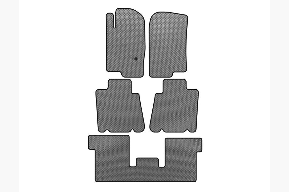 Ford Explorer 2001-2005 гг. Коврики EVA (3 ряда, Серые) Image