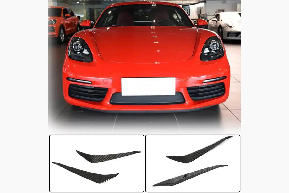 Porsche Boxster/Cayman 982 (718) 2016- гг. Передняя губа бампера (Карбон) Image