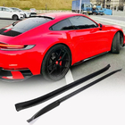 Porsche 911 (992) 2018– гг. Боковые Пороги V2 (Карбон) фото 1